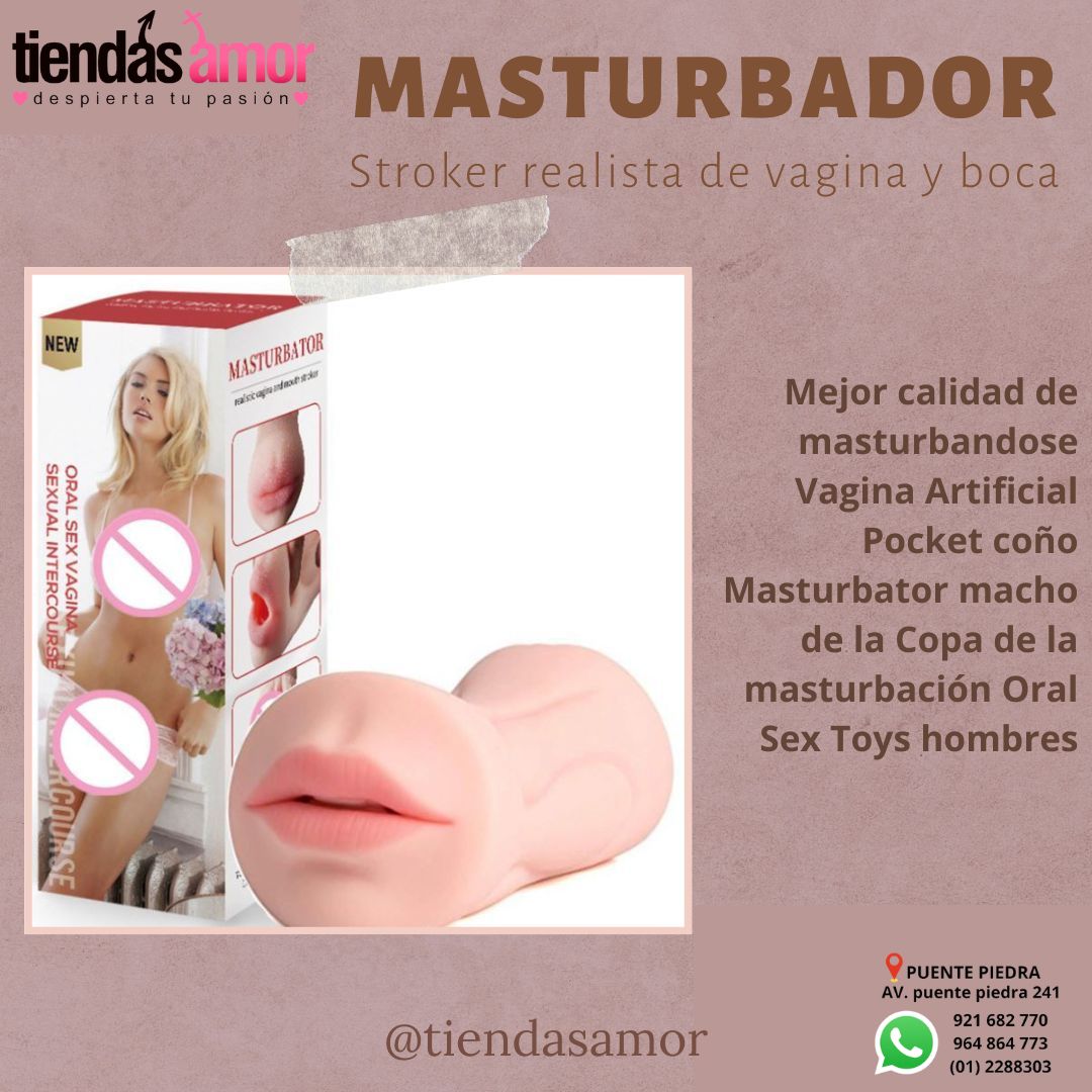 STROKER REALISTA DE VAGINA Y BOCA